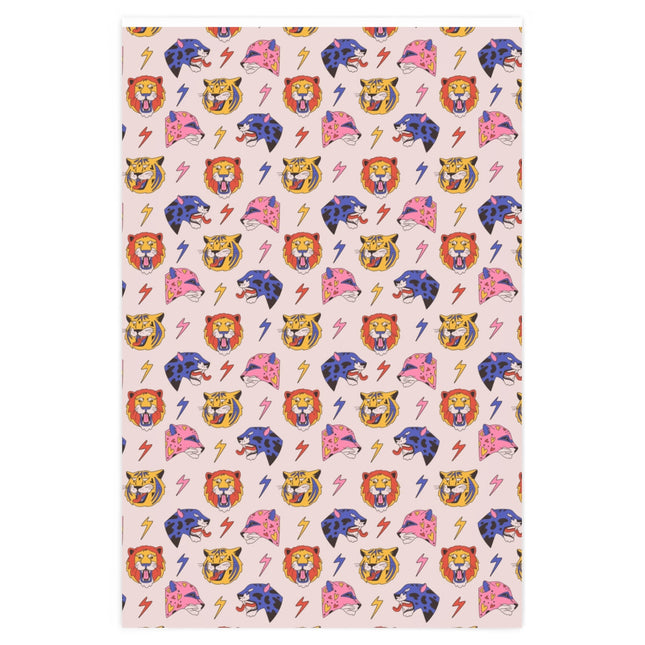Pretty Roaring Animals Wrapping Paper