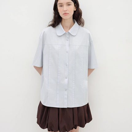 "Sea Salt & Sugar" cotton short-sleeved shirt