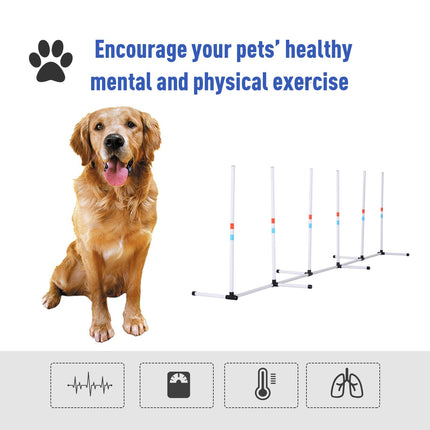 Sturdy Dog Weaves Poles Pet Speed and Agility Equipment Dogs Obstacle