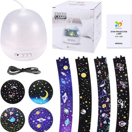 Night Light Projector  360° Rotating 8 Lighting Modes