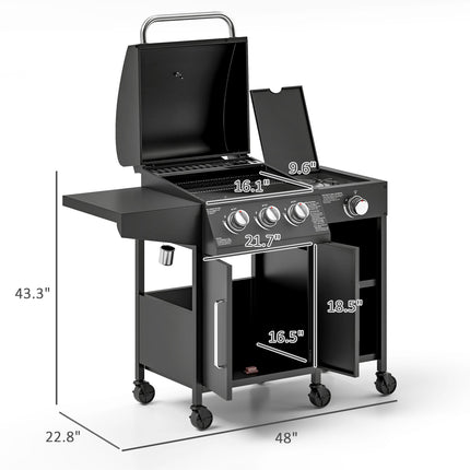 Ultimate Backyard Sizzler: 310 Sq. In. Gas Grill with Side Burner