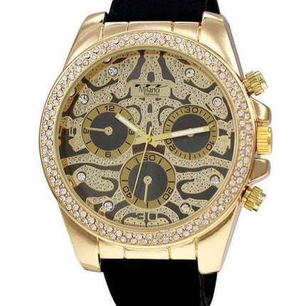 53MM Milano Expressions Iced Out Silicon Band