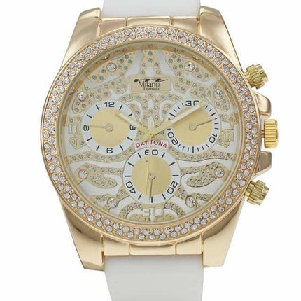 53MM Milano Expressions Iced Out Silicon Band