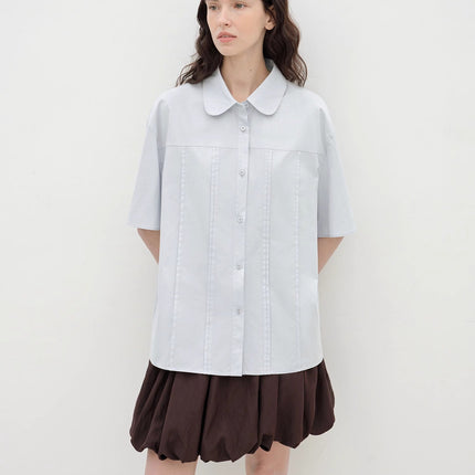 "Sea Salt & Sugar" cotton short-sleeved shirt