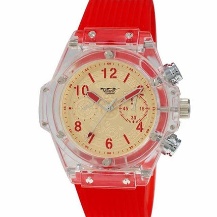 49MM Milano Expressions Clear Case Silicon Band