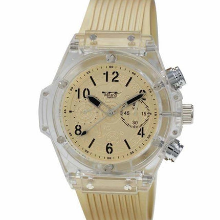 49MM Milano Expressions Clear Case Silicon Band