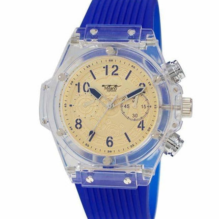 49MM Milano Expressions Clear Case Silicon Band