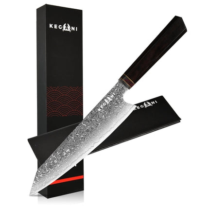 Kegani Japanese Kiritsuke Chef Knife, 8.5 Inch Japanese 67 Layers