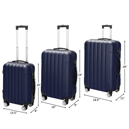 Vertical 3-in-1 Spinner Wheel With Handle Trolley Case 20in 24in 28in