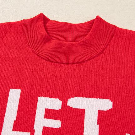 LET IT SNOW Christmas Holiday Sweater