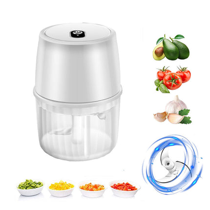 USB Rechargeable Electric Garlic Press Portable Wireless Food Chopper