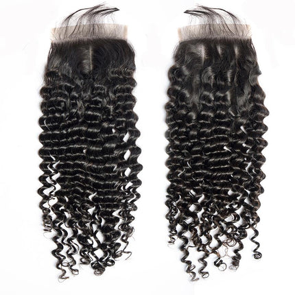 BeuMax 10A Grade 3/4 Deep Wave Bundles with 4x4 Closure Brazilian Hair