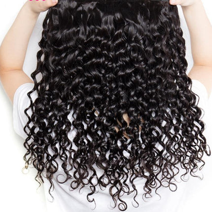 Brazilian Jerry Curl 10A Grade 3/4 bundles with 4x4 Closures & 13x4 Fr