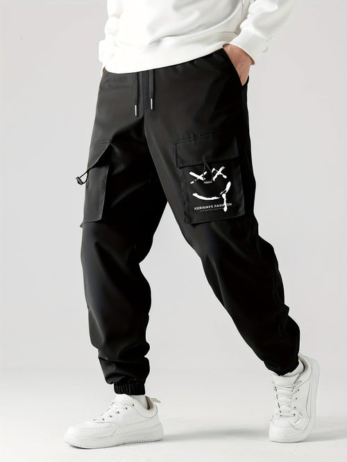 Straight Ankle Tied Wear-resistant Overalls Casual Pants