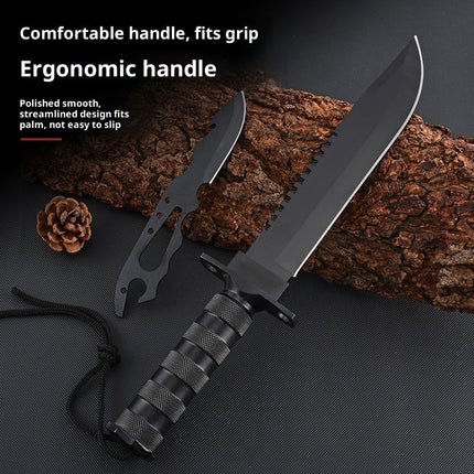 Keel Integrated Multifunctional Small Straight Knife Field Survival