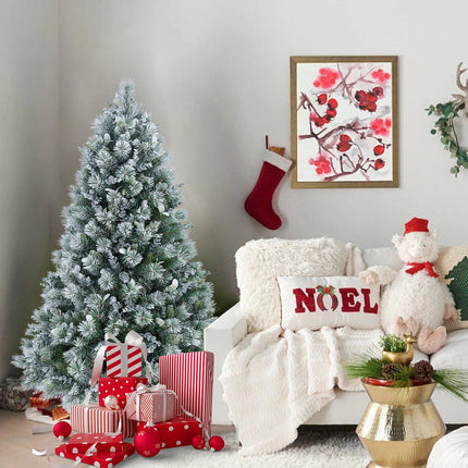 4FT Snow Flocked Christmas Tree Premium Artificial Christmas Tree With