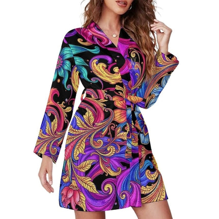 MUNSIEUR Long Sleeve Robe - Luxury Loungewear for Women