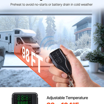 Diesel Air Heater, 8 KW DC12-24V, Fast Heating Diesel Parking Heater
