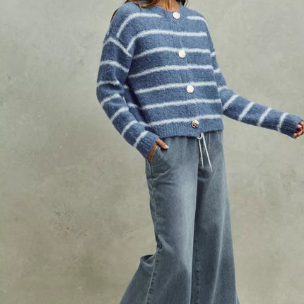 SO ME Mid Rise Elastic Waist Flare Denim Jeans