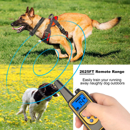 1Pc Dog Training Collar With Remote  IP67 Waterproof Pet Trainer