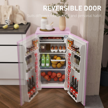 3.2 Cu.Ft Mini Fridge with Freezer, Single Door Compact Refrigerator
