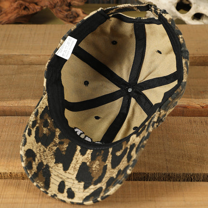 Leopard MAMA Embroidered Leopard Baseball Cap