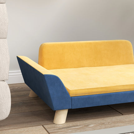 Dog Sofa Bed for Small Dogs with Soft Cushion, Washable Cover &