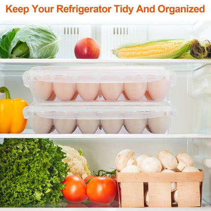 2Pcs Plastic Egg Holder Stackable Egg Storage Box Egg Rack For