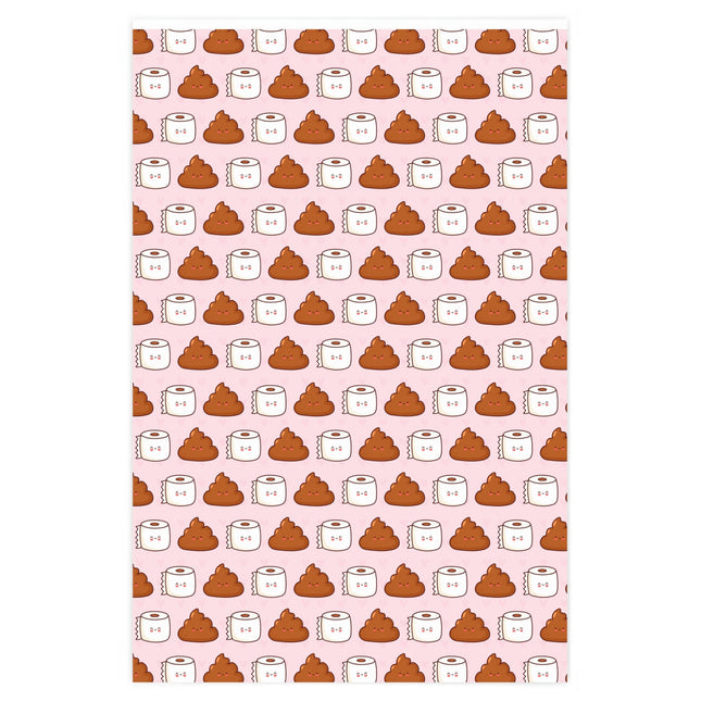 Toilet Wrapping Paper | Poop and Toilet Paper Wrapping Paper | Gag