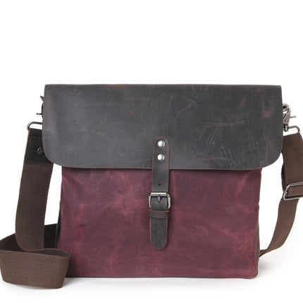 Casual Retro Wax Cloth Canvas Messenger Bag