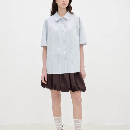 "Sea Salt & Sugar" cotton short-sleeved shirt