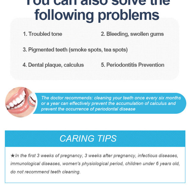 Visual Ultrasonic Tooth Cleaning Device Household