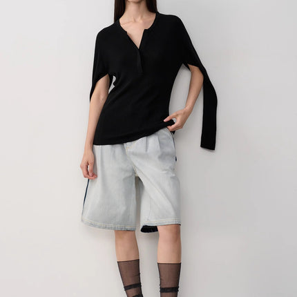 “Unruly Sonata” Neutral Style Loose Feeling Imported Washed Mid Rise