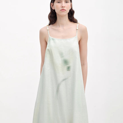 "Island Walk" Cotton Beaded Sling Dress