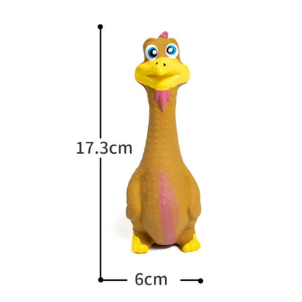 3pcs  Latex Screaming Chicken Toys Eco Friendly TPR Pet Squeaky Dog