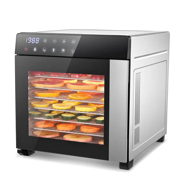 Food Dehydrator Machine 25QT, 8 Trays Stainless Steel Dehydrator