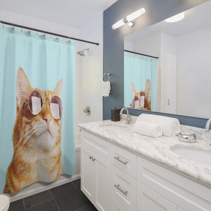 Cat Rules Shower Curtains