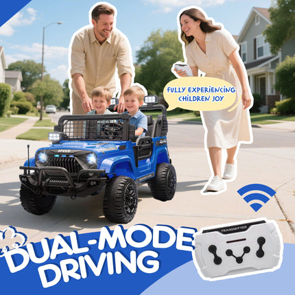 24V Two-seater Kids Ride On Electric Truck Car W Parents