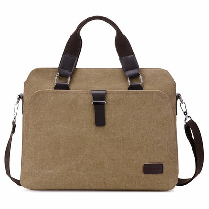 Men's Simple Fashion Business Canvas Briefcase