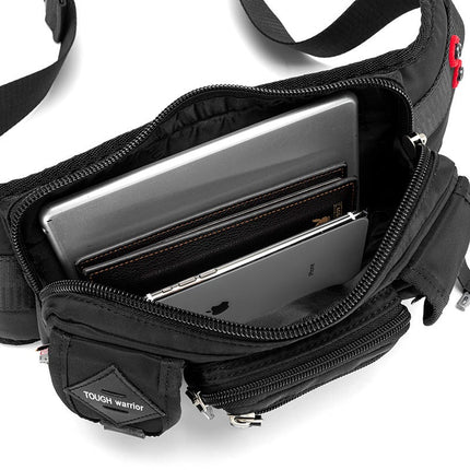 Korean Style Male Outdoor Waterproof Oxford Cloth Fanny Pack