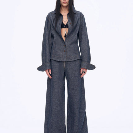 Refreshing breathable twill linen deconstructed silhouette old money