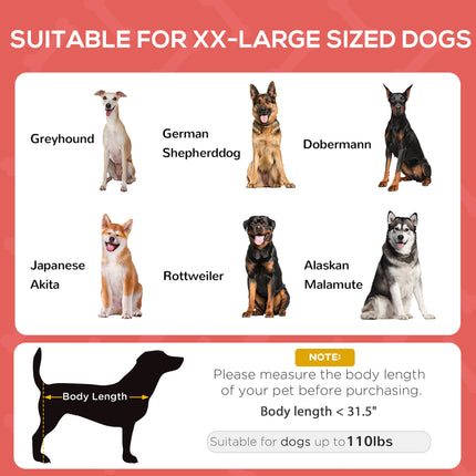 48" x 36" Elevated Portable Dog Cot Cooling Pet Bed with UV Protection