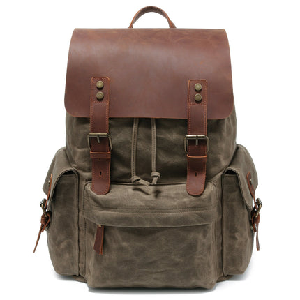 High Quality Fashion Canvas Backpack For Young Men