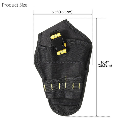 Heavy Duty Drill Holster Tool Belt Pouch Bit Holder Hanging Waist Bag