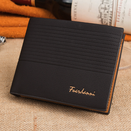Men's Bifold Leather Credit ID Card Holder Wallet Billfold Purse