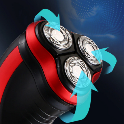 Men's Razor Rotary Waterproof Electric Shaver Pop-Up Trimmer Wet Dry