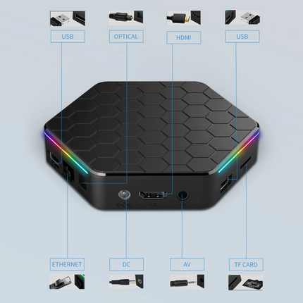 2025 Upgraded T95Z Plus Smart Android 12.0 TV Box Quad Core 6K HD