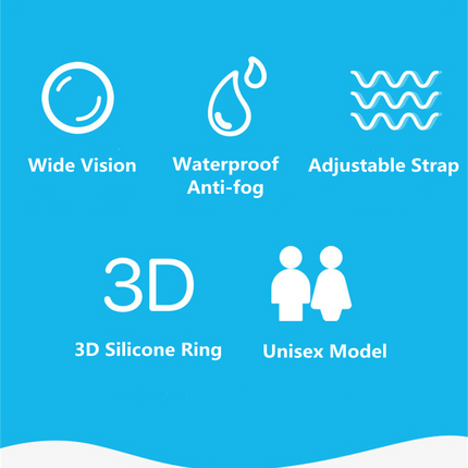 Clear Comfortable Swimming Goggles UV- Anti-Fog Swim Glasses Mirror