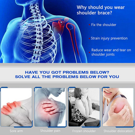 Shoulder Brace Support Compression Sleeve Torn Rotator Cuff AC Joint