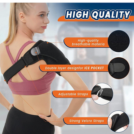 Shoulder Brace Support Compression Sleeve Torn Rotator Cuff AC Joint